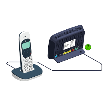 Connect VoIP with Internet box.