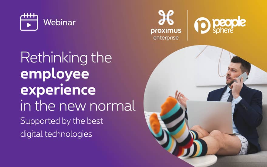 HR webinar about hybrid work and employee experience Proximus