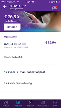 Snel en veilig betalen in de MyProximus app