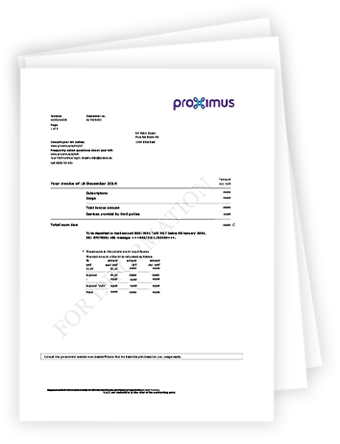 Proximus factuur